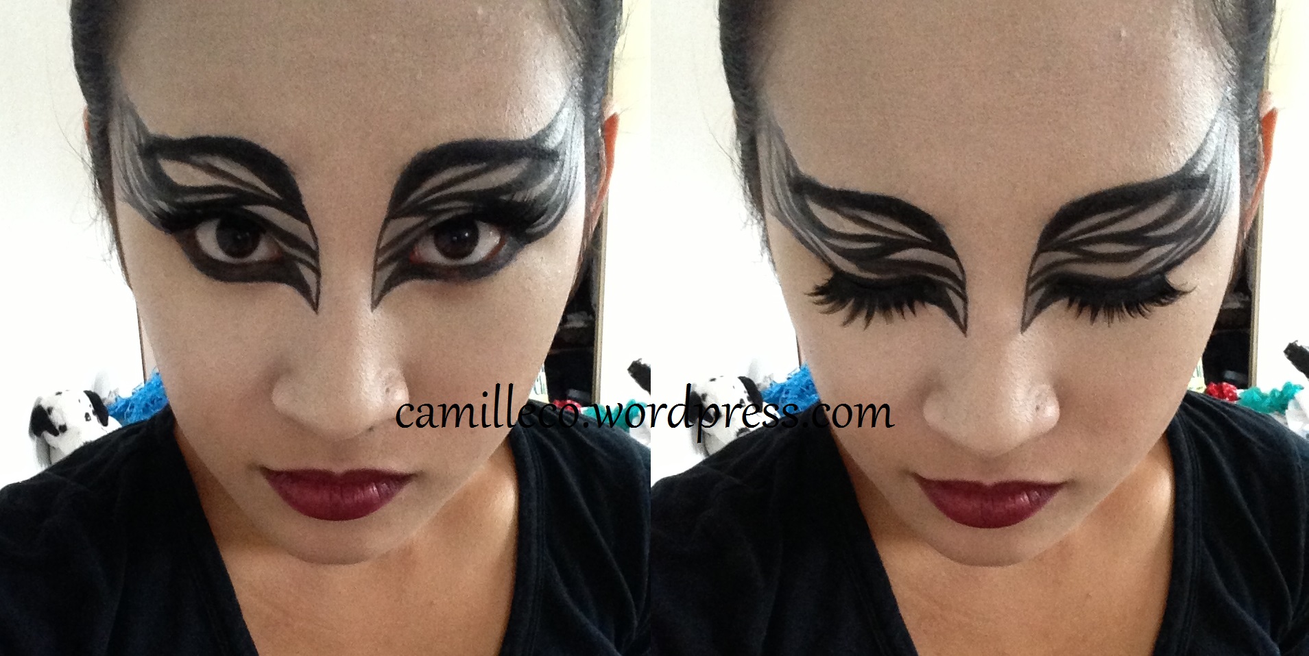 Black Swan Halloween Makeup Costume
